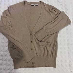 LOFT taupe cardigan